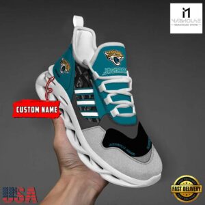 Custom Name NFL Jacksonville Jaguars Clunky Sport Max Soul Shoes