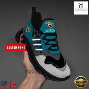 Custom Name NFL Jacksonville Jaguars Clunky Sport Max Soul Shoes