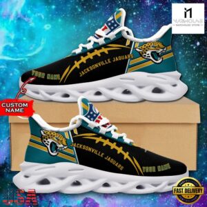 Custom Name NFL Jacksonville Jaguars Max Soul Shoes For Men And Women