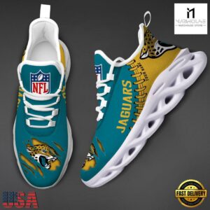 Custom Name NFL Jacksonville Jaguars Max Soul Shoes