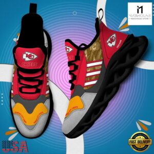 Custom Name NFL Kansas City Chiefs Clunky Sport Max Soul Shoes