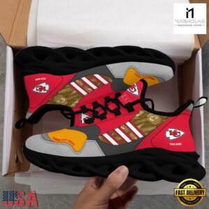 Custom Name NFL Kansas City Chiefs Clunky Sport Max Soul Shoes