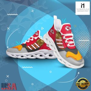 Custom Name NFL Kansas City Chiefs Clunky Sport Max Soul Shoes