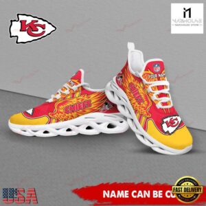 Custom Name NFL Kansas City Chiefs Max Soul Shoes For Men And Women
