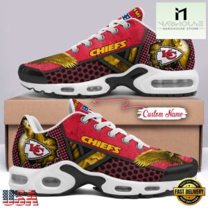 Custom Name NFL Kansas City Chiefs Skull Air Max Plus Shoes