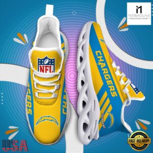 Custom Name NFL Los Angeles Chargers Max Soul Shoes Gift For Fans