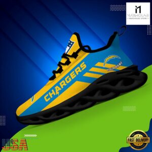 Custom Name NFL Los Angeles Chargers Max Soul Shoes Gift For Fans