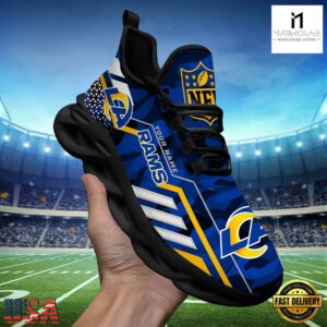 Custom Name NFL Los Angeles Rams Clunky Max Soul Shoes