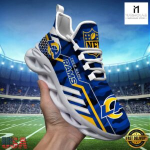 Custom Name NFL Los Angeles Rams Clunky Max Soul Shoes