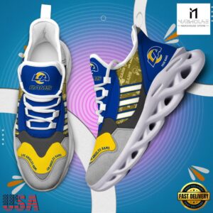 Custom Name NFL Los Angeles Rams Clunky Sport Max Soul Shoes