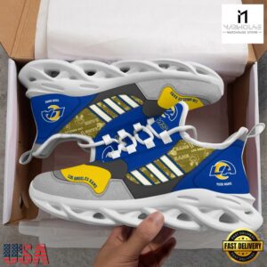 Custom Name NFL Los Angeles Rams Clunky Sport Max Soul Shoes