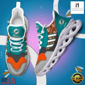 Personalized NFL Miami Dolphins Clunky Sport Max Soul Shoes NFL Gifts 14 Custom Name NFL Miami Dolphins Clunky Sport Max Soul Shoes