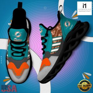 Personalized NFL Miami Dolphins Clunky Sport Max Soul Shoes NFL Gifts 13 Custom Name NFL Miami Dolphins Clunky Sport Max Soul Shoes