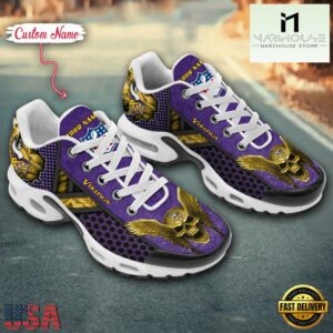 Custom Name NFL Minnesota Vikings Skull Air Max Plus Shoes