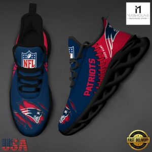 Custom Name NFL New England Patriots Max Soul Shoes