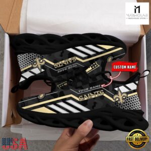 Custom Name NFL New Orleans Saints Clunky Max Soul Shoes