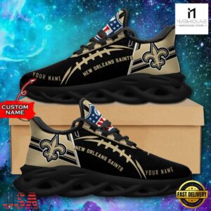 Custom Name NFL New Orleans Saints Max Soul Shoes For Men And Women