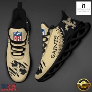 Custom Name NFL New Orleans Saints Max Soul Shoes