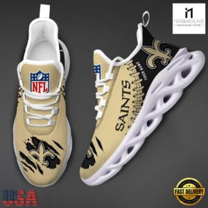 Custom Name NFL New Orleans Saints Max Soul Shoes