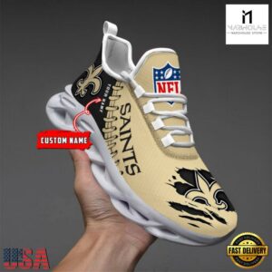 Custom Name NFL New Orleans Saints Max Soul Shoes