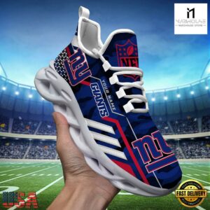 Custom Name NFL New York Giants Clunky Max Soul Shoes