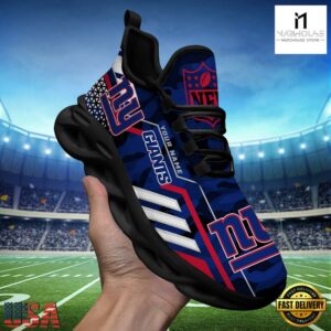 Custom Name NFL New York Giants Clunky Max Soul Shoes