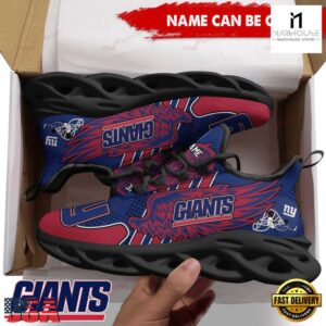 Custom Name NFL New York Giants Max Soul Shoes For Men And Women