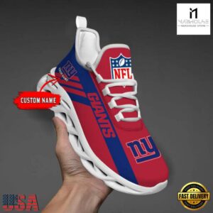 Custom Name NFL New York Giants Max Soul Shoes Gift For Fans