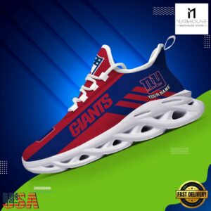 Custom Name NFL New York Giants Max Soul Shoes Gift For Fans