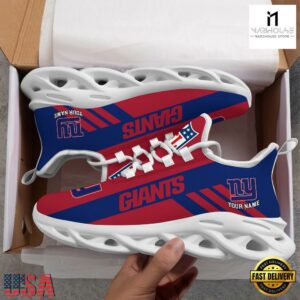 Custom Name NFL New York Giants Max Soul Shoes Gift For Fans