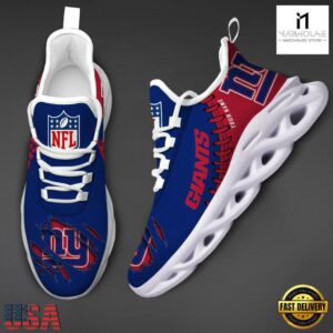 Custom Name NFL New York Giants Max Soul Shoes