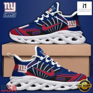 Custom Name NFL New York Giants Team Logo Max Soul Shoes