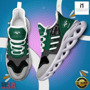 Custom Name NFL New York Jets Clunky Sport Max Soul Shoes