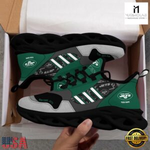 Custom Name NFL New York Jets Clunky Sport Max Soul Shoes