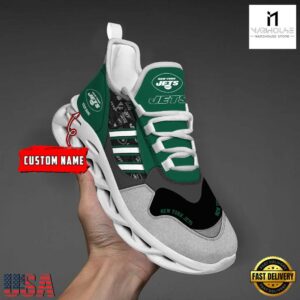 Custom Name NFL New York Jets Clunky Sport Max Soul Shoes