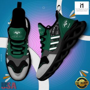 Custom Name NFL New York Jets Clunky Sport Max Soul Shoes