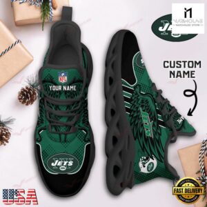 Custom Name NFL New York Jets Max Soul Shoes For Men And Women
