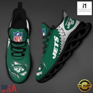 Custom Name NFL New York Jets Max Soul Shoes