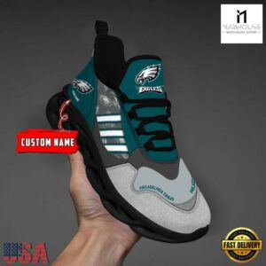 Custom Name NFL Philadelphia Eagles Clunky Sport Max Soul Shoes