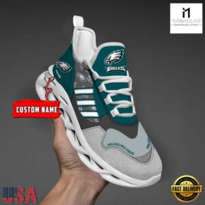 Custom Name NFL Philadelphia Eagles Clunky Sport Max Soul Shoes