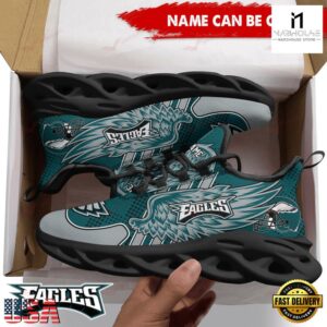Custom Name NFL Philadelphia Eagles Max Soul Shoes For Men And Women