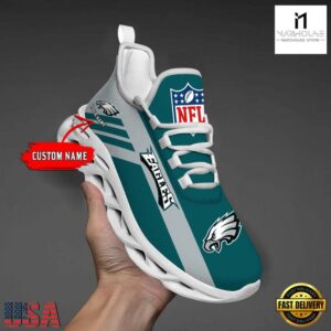 Custom Name NFL Philadelphia Eagles Max Soul Shoes Gift For Fans