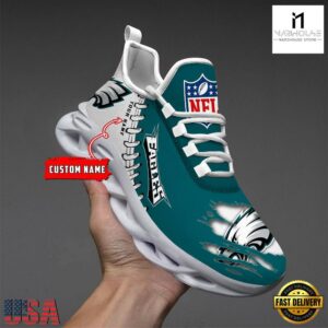 Custom Name NFL Philadelphia Eagles Max Soul Shoes