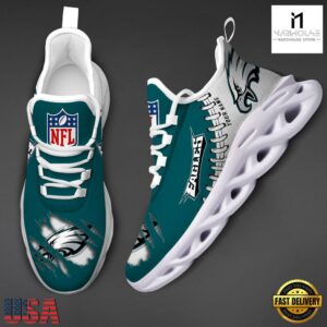 Custom Name NFL Philadelphia Eagles Max Soul Shoes