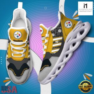 Custom Name NFL Pittsburgh Steelers Clunky Sport Max Soul Shoes