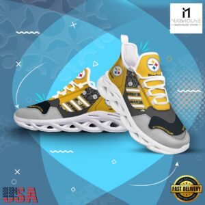 Custom Name NFL Pittsburgh Steelers Clunky Sport Max Soul Shoes
