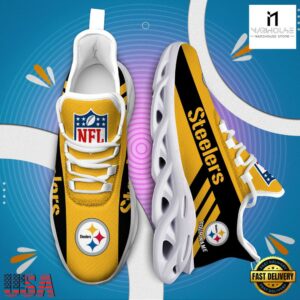 Custom Name NFL Pittsburgh Steelers Max Soul Shoes Gift For Fans