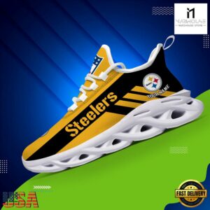 Custom Name NFL Pittsburgh Steelers Max Soul Shoes Gift For Fans