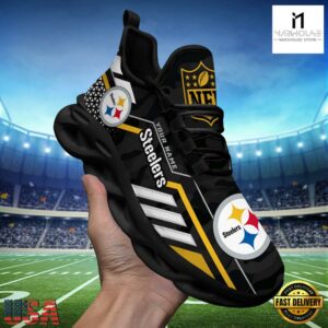 Custom Name NFL Pittsburgh SteelersClunky Max Soul Shoes