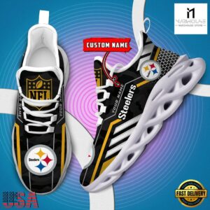 Custom Name NFL Pittsburgh SteelersClunky Max Soul Shoes
